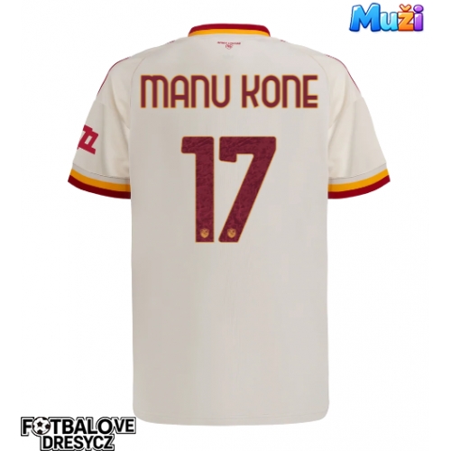 AS Roma Manu Kone #17 Venkovní Dres 2026-27 Krátký Rukáv AS Roma Manu Kone #17 Venkovní Dres 2026-27 Krátký Rukáv